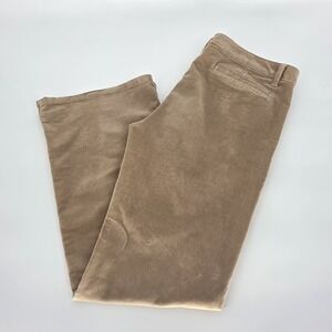 Banana Republic Jean Women 32 City Beige Wide Leg MidRise Straight Corduroy Feel